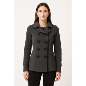 Athleisure Double Breasted Gray Jacket MPG Sport Size Small